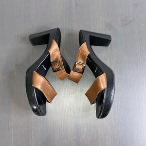Robert Clergerie Strappy Platform Sandal Heel